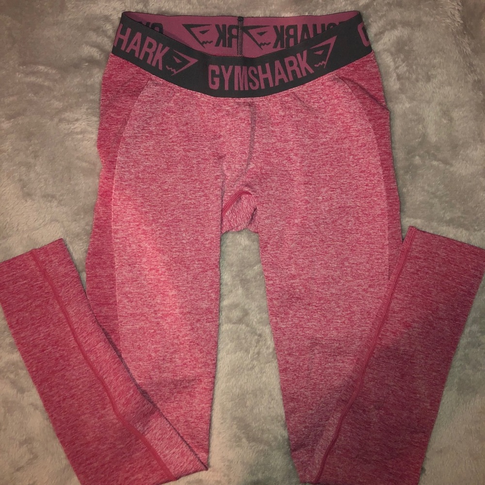 Gymshark Flex Leggings - Dusky Pink Marl/Charcoal